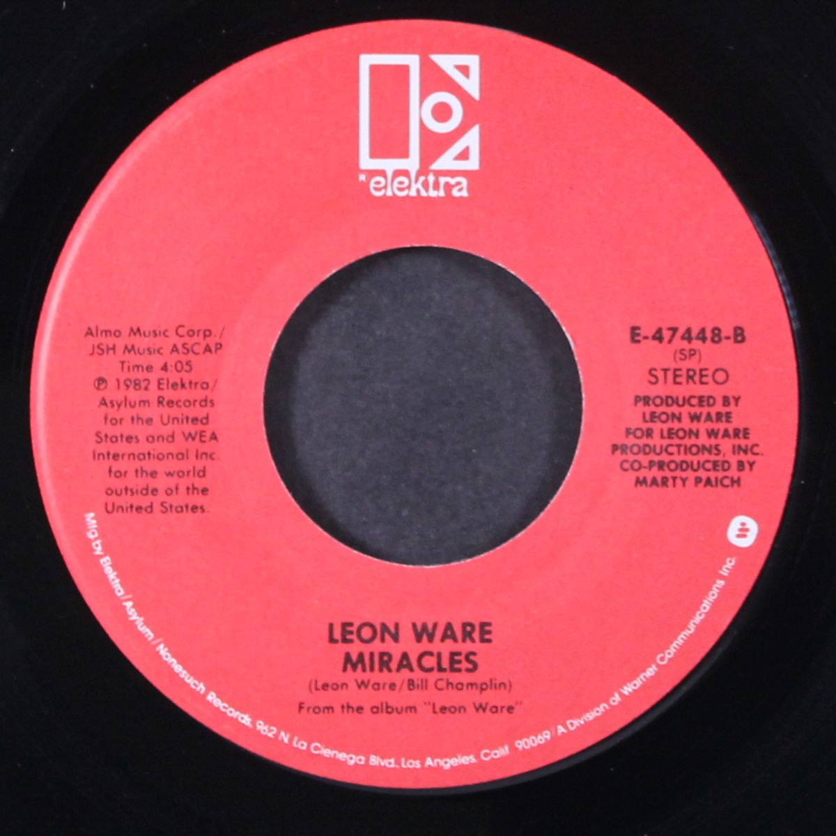 miracles / slippin' away by LEON WARE