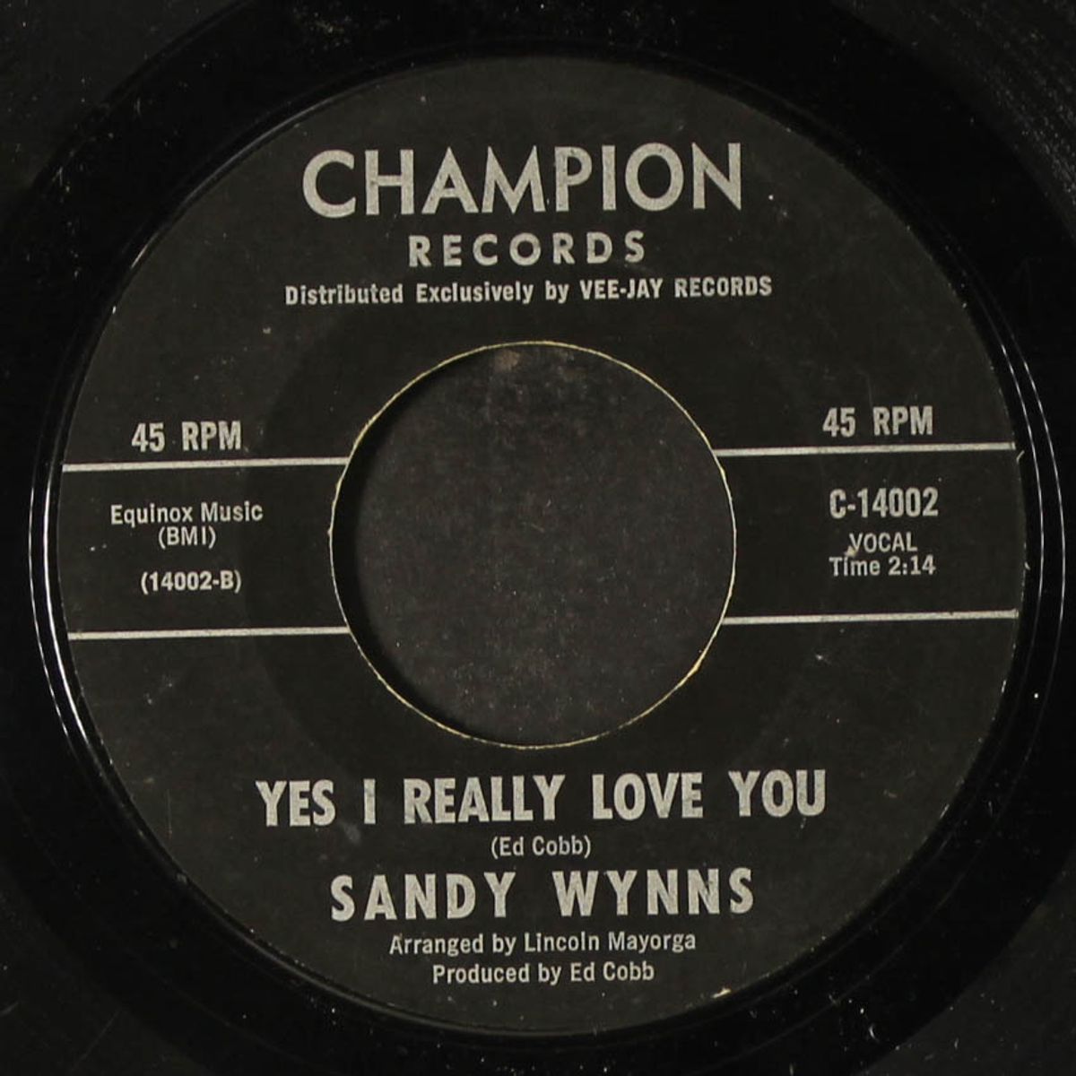 love belongs to everyone / yes i really love you by SANDY WYNNS