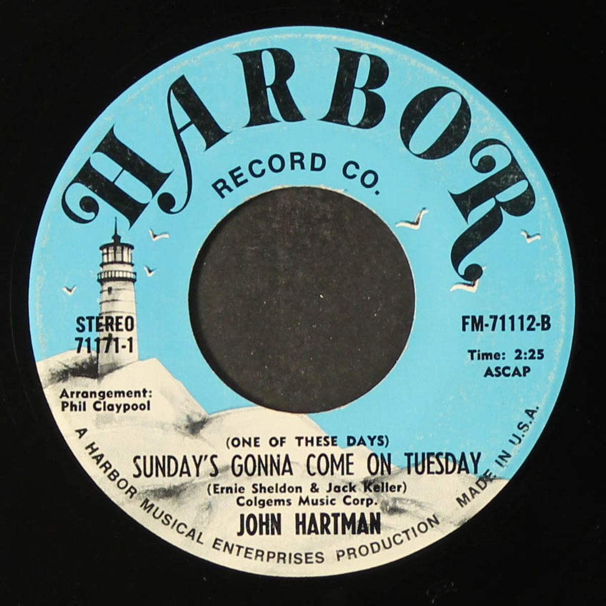 nice 'n' easy / sunday's gonna come tuesday by JOHN HARTMAN