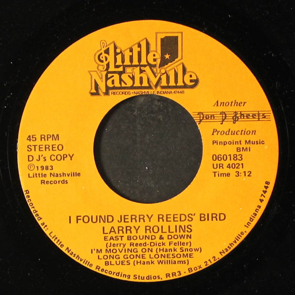 i found jerry reed's bird by LARRY ROLLINS