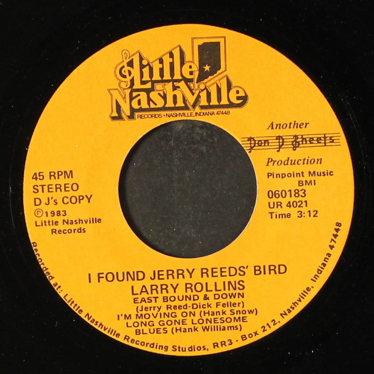 i found jerry reed's bird by LARRY ROLLINS