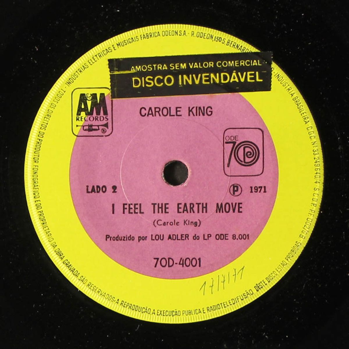 it's too late / i feel the earth move by CAROLE KING