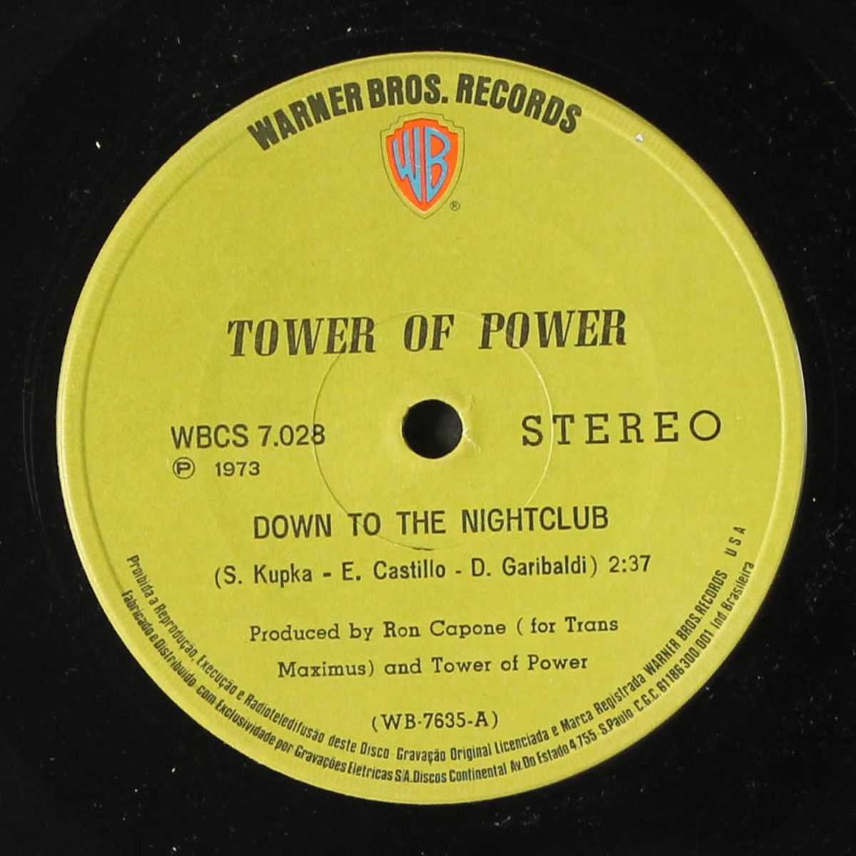 down to the nightclub by TOWER OF POWER