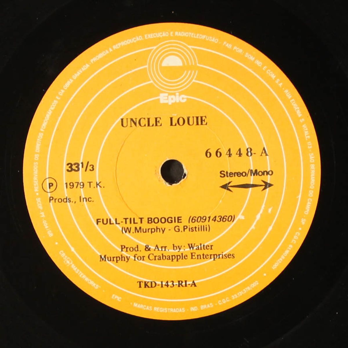 full-tilt boogie / sky high by UNCLE LOUIE