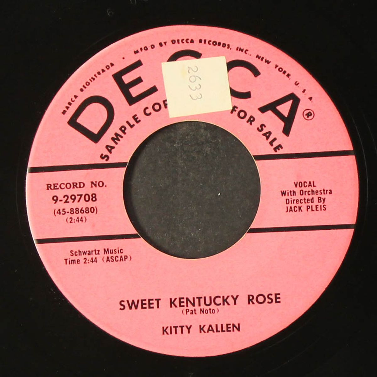 sweet kentucky rose by KITTY KALLEN