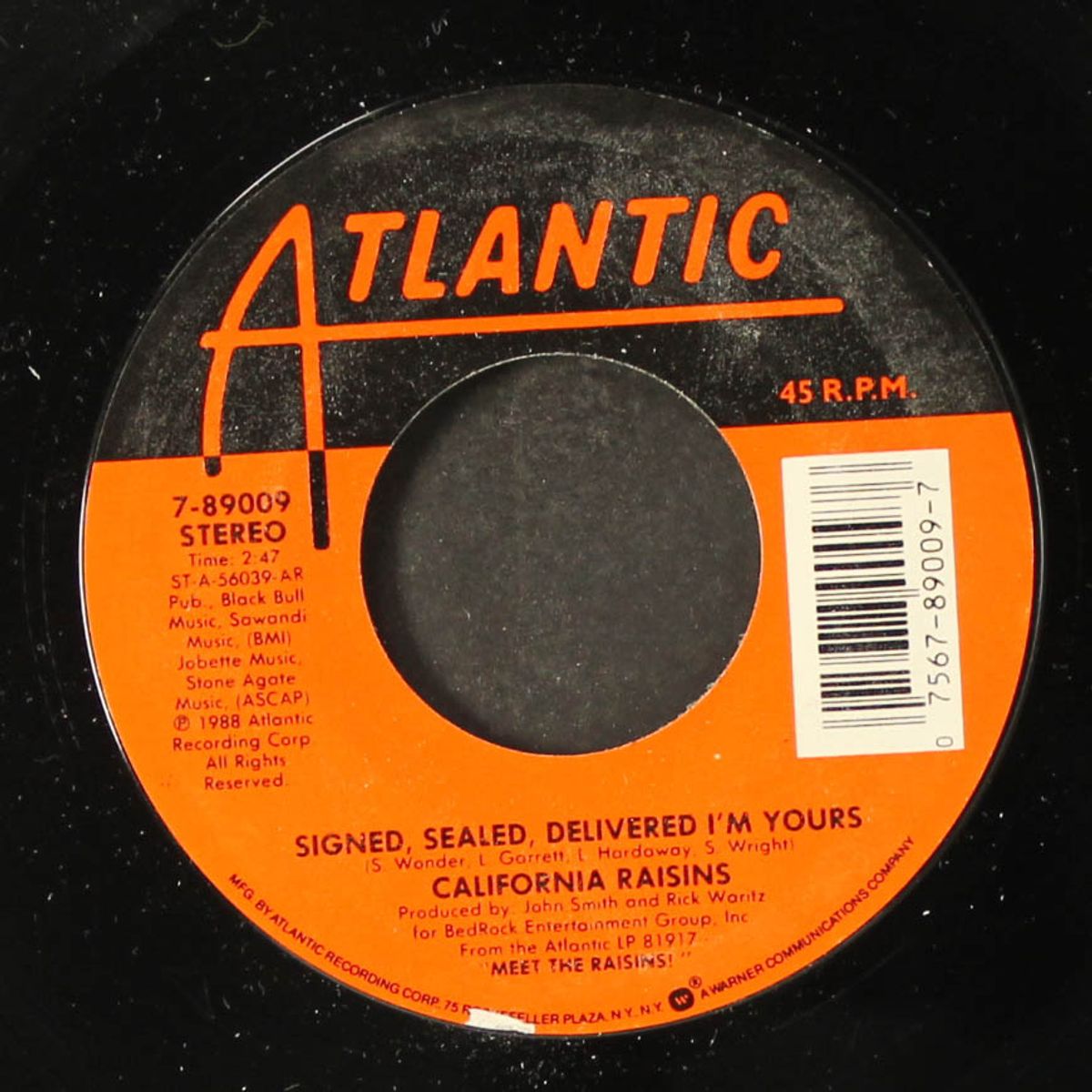 signed sealed delivered / green onions by CALIFORNIA RAISINS