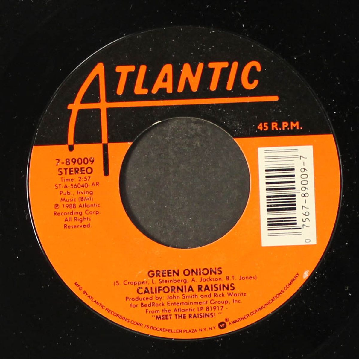 signed sealed delivered / green onions by CALIFORNIA RAISINS