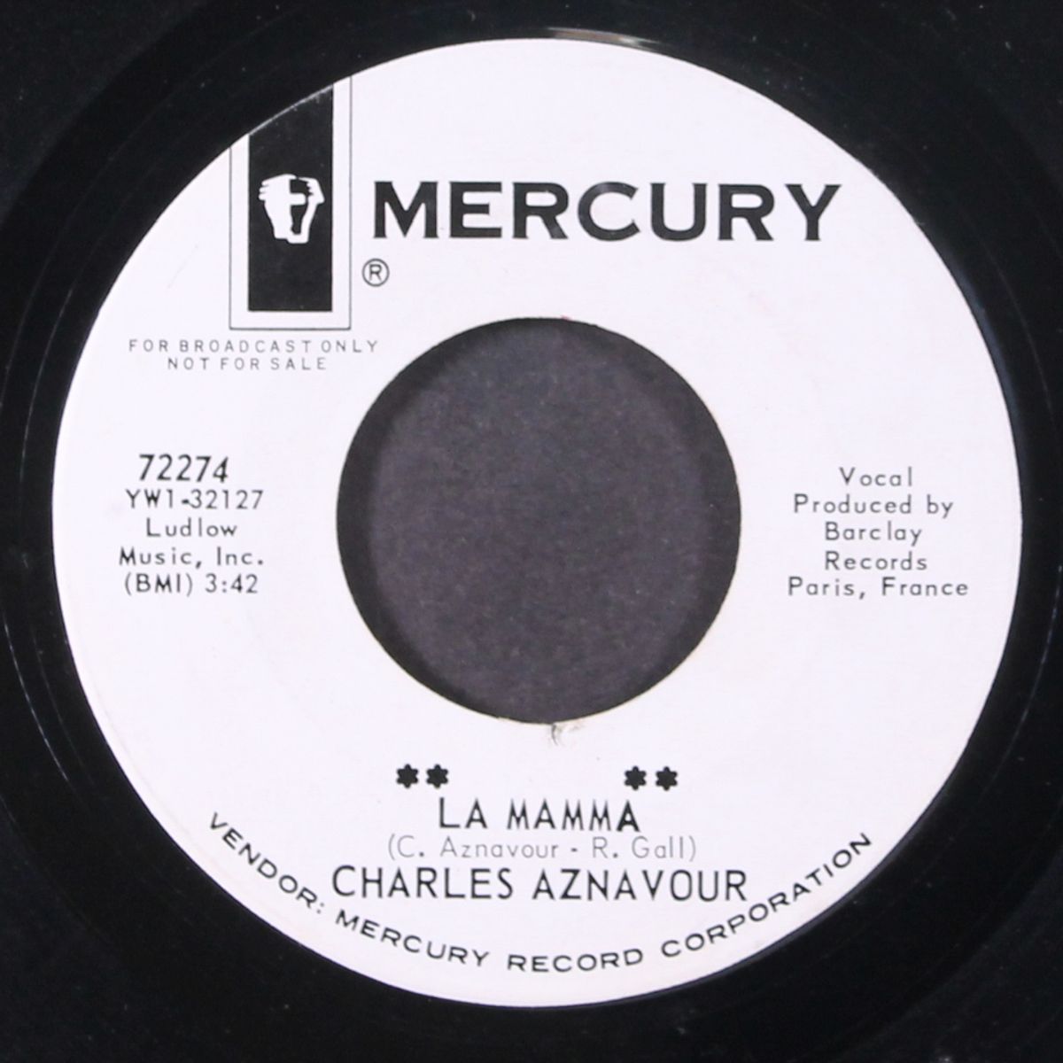 la mamma / the time is now by CHARLES AZNAVOUR