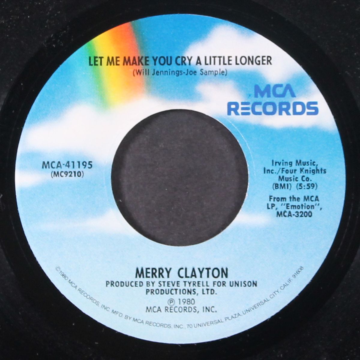 emotion / let me make you cry a little longer by MERRY CLAYTON