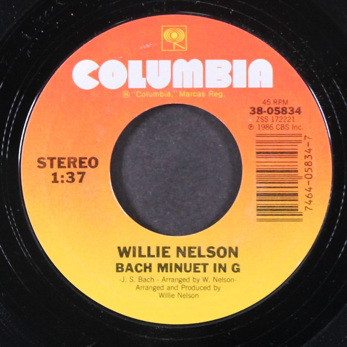 living in the promiseland / bach minuet in g by WILLIE NELSON