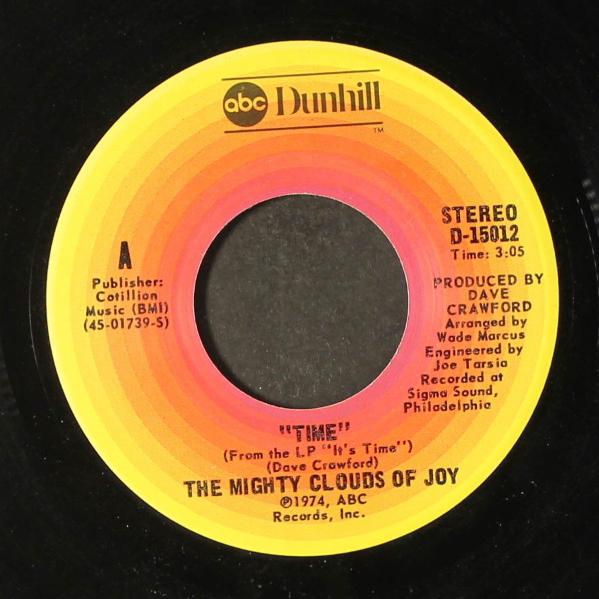 time / you're doin' it on your own by MIGHTY CLOUDS OF JOY