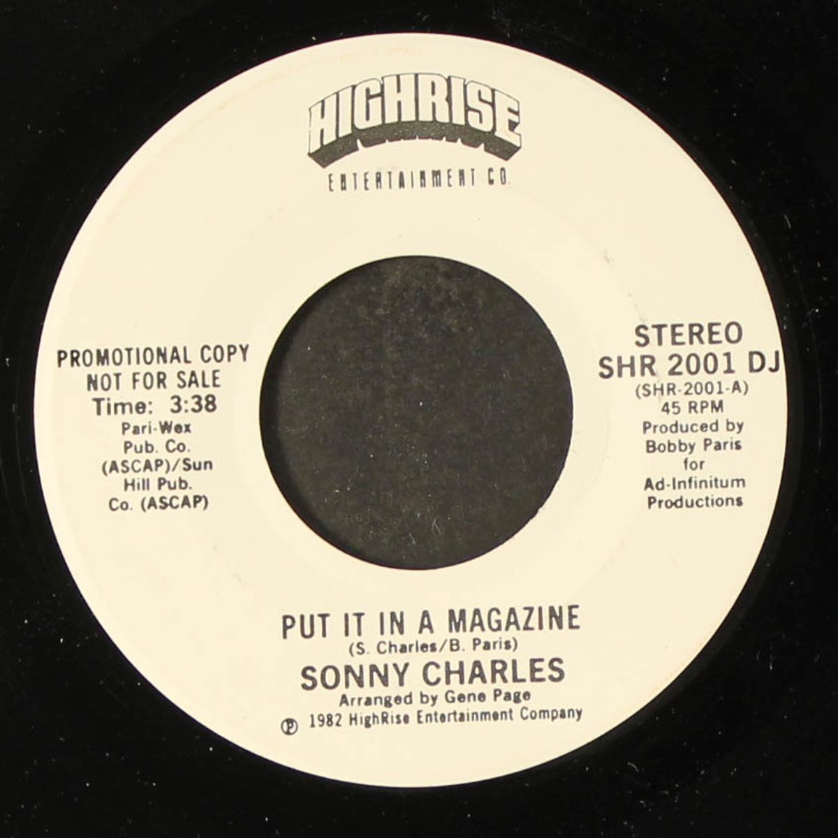 put it in a magazine by SONNY CHARLES