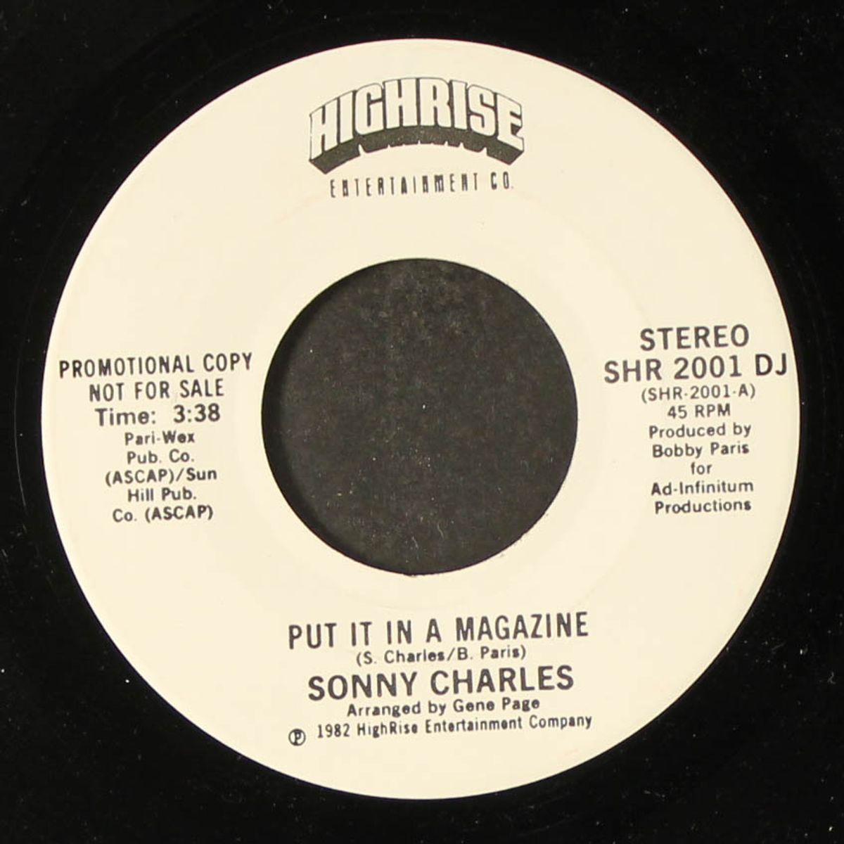 put it in a magazine by SONNY CHARLES