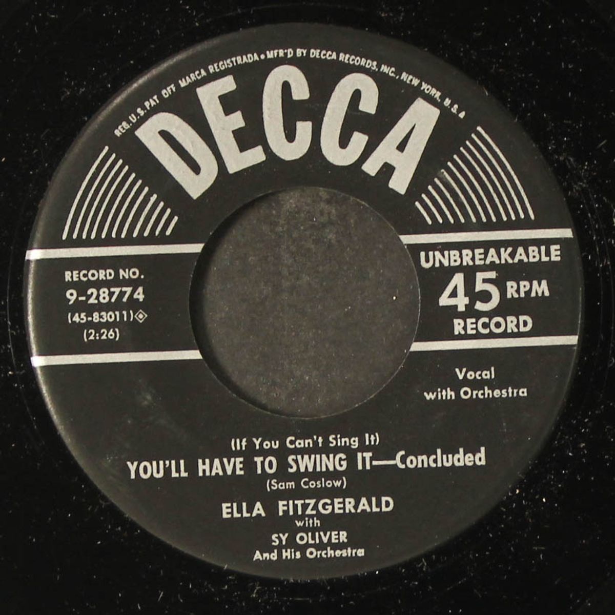you'll have to swing it by ELLA FITZGERALD