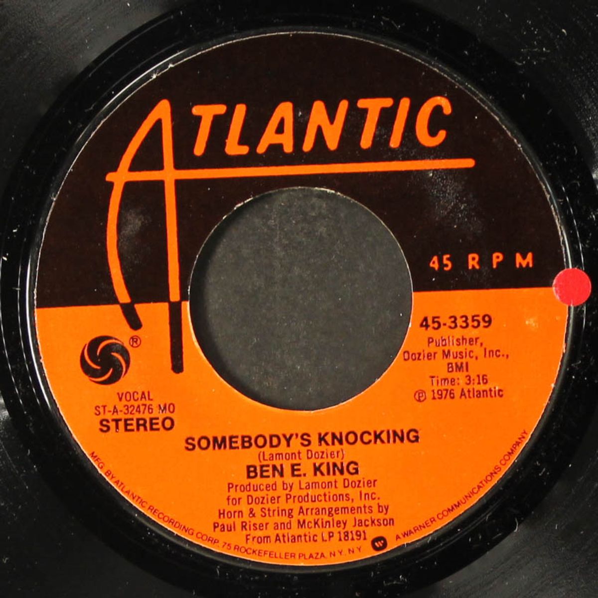 somebody's knocking / one more time by BEN E. KING