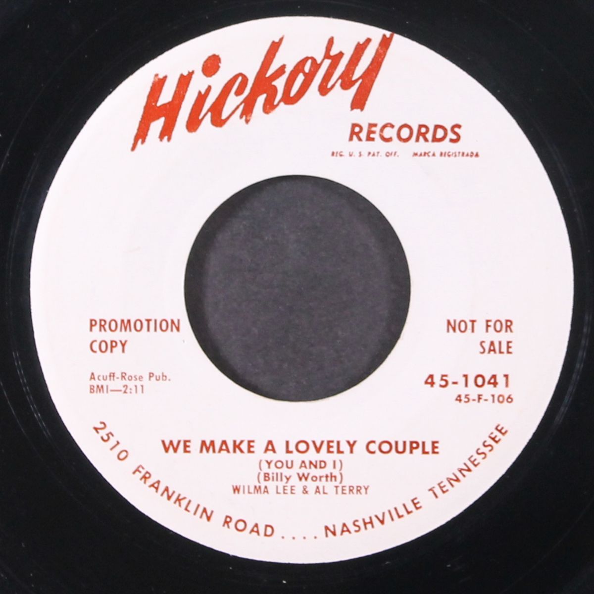 we make a lovely couple / not anymore by WILMA LEE & AL TERRY