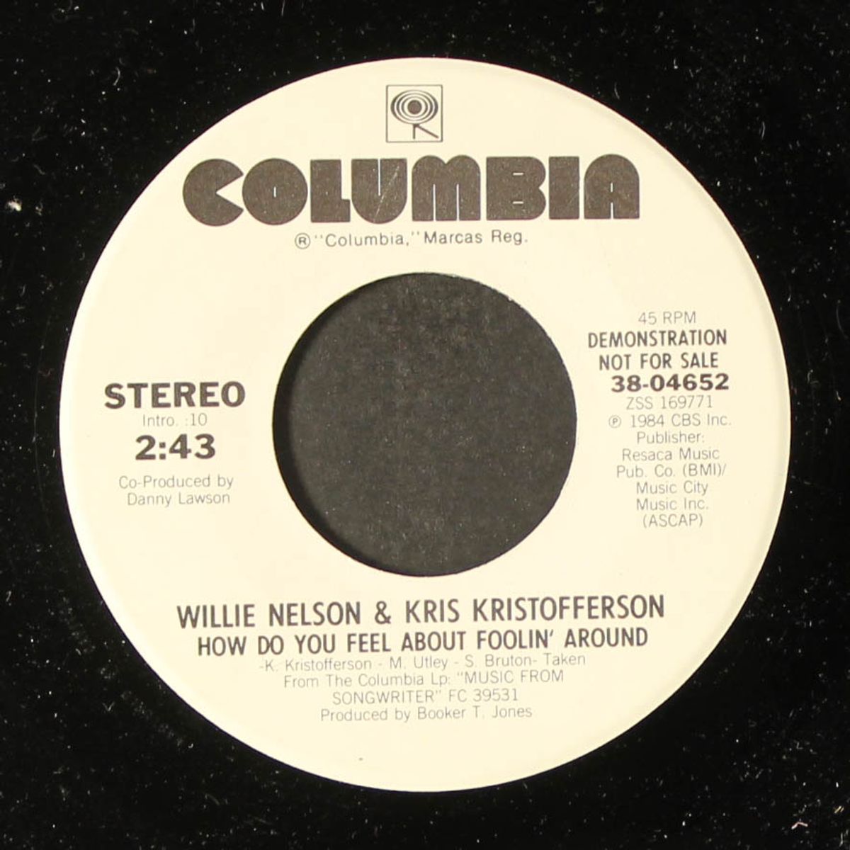 how do you feel about foolin' around / same by WILLIE NELSON & KRIS KRISTOFFERSON
