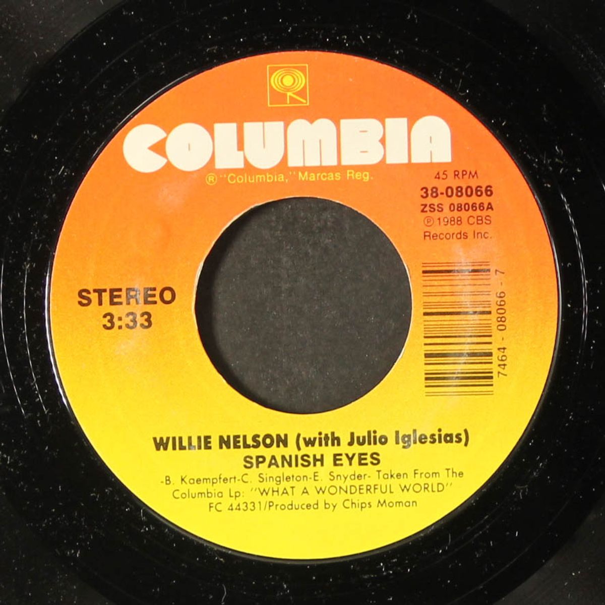 spanish eyes / ole buttermilk sky by WILLIE NELSON & JULIO IGLESIAS