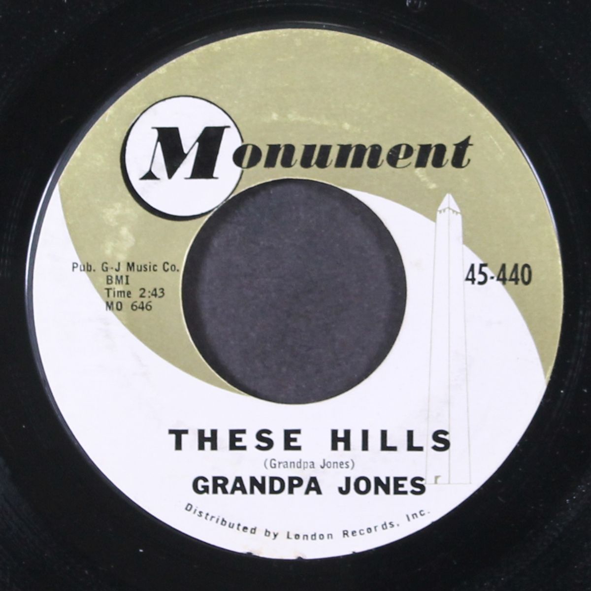 these hills / billy yank and johnny reb by GRANDPA JONES