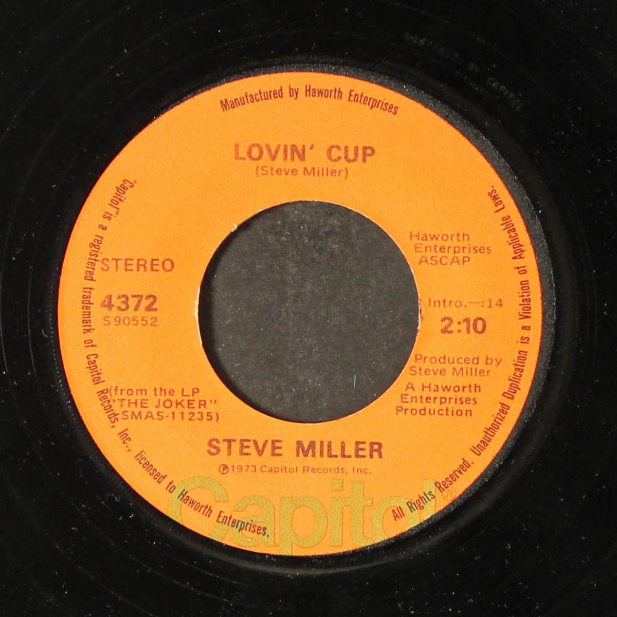fly like an eagle / lovin' cup by STEVE MILLER BAND