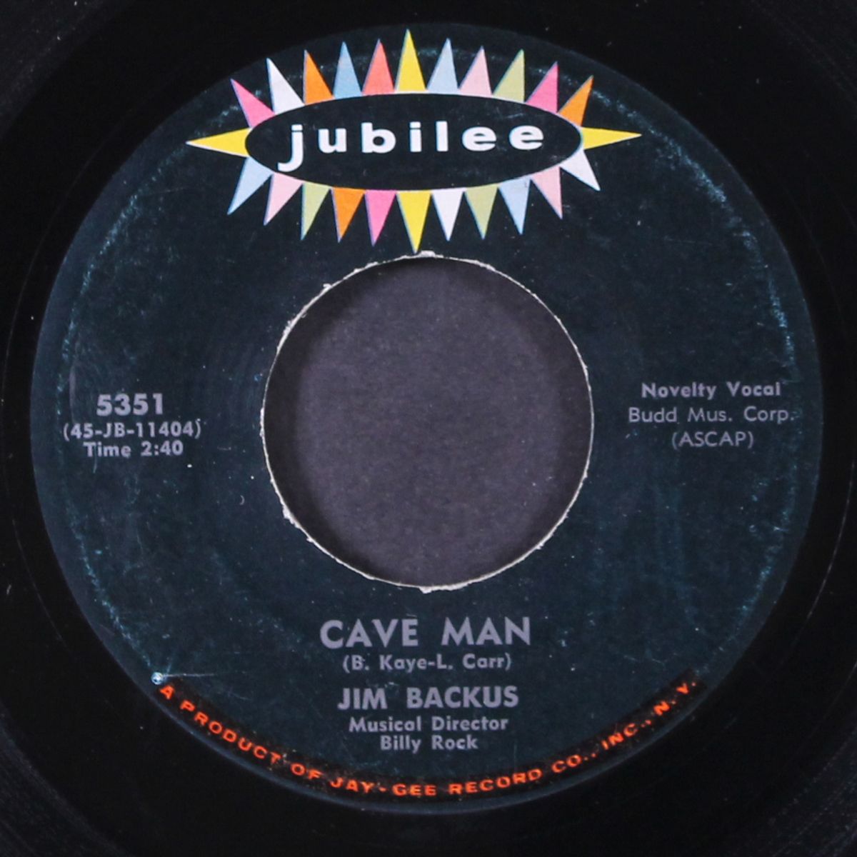 why don't you go home for xmas / cave man by JIM BACKUS