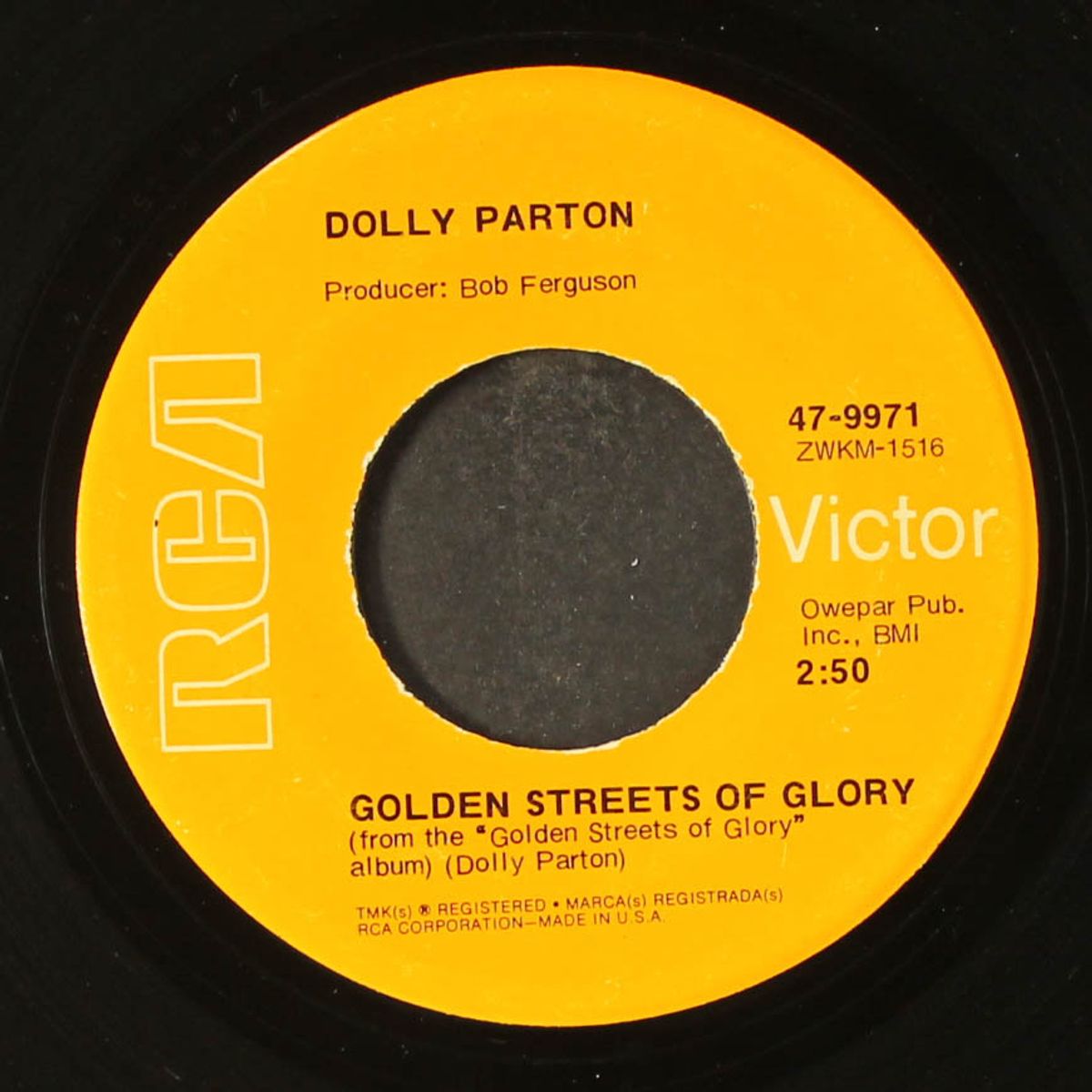 comin' for to carry me home / golden streets of glory by DOLLY PARTON