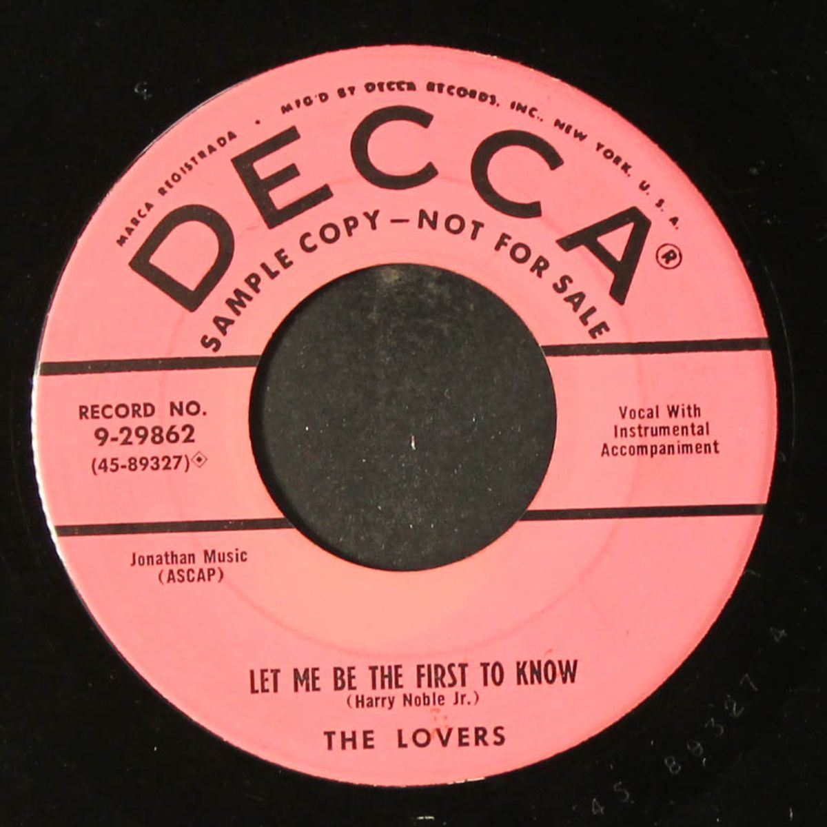 don't touch me / let me be the first to know by LOVERS