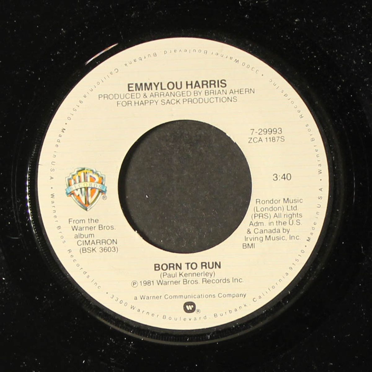 born to run / colors of your heart by EMMYLOU HARRIS