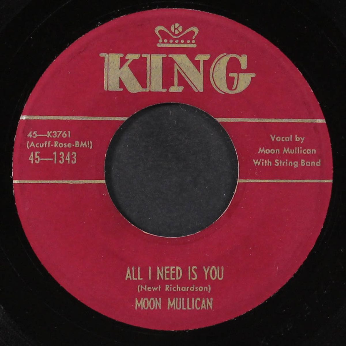 (don't let temptation) turn you 'round / all i need is you by MOON MULLICAN