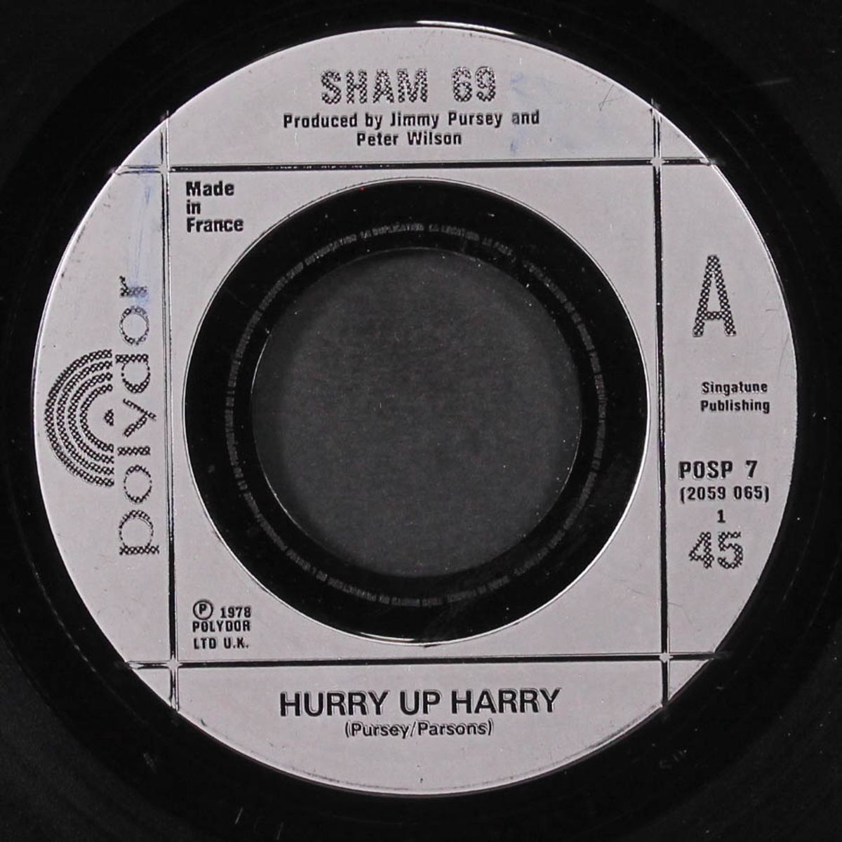 no entry / hurry up harry by SHAM 69