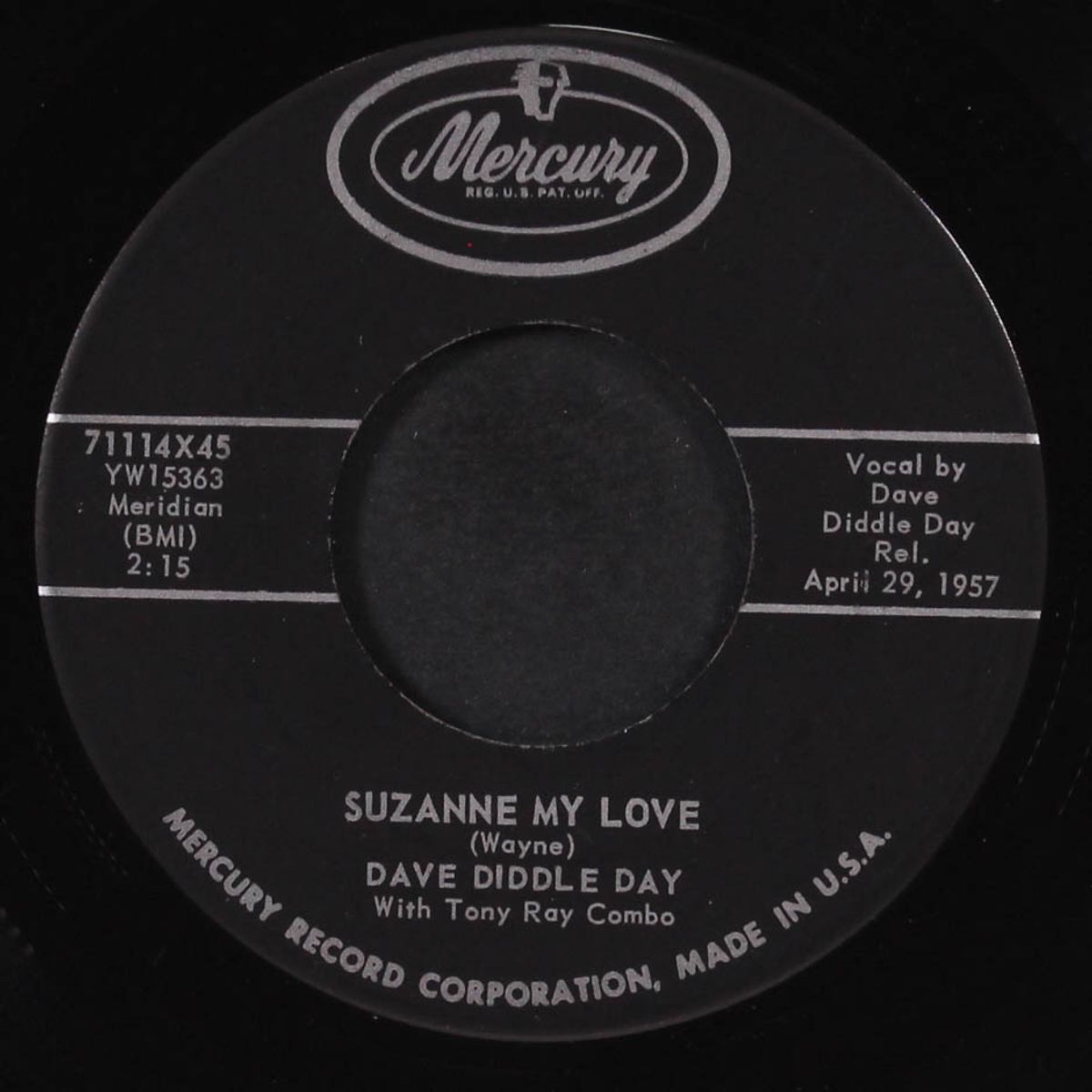 blue moon baby / suzanne my love by DAVE 'DIDDLE' DAY