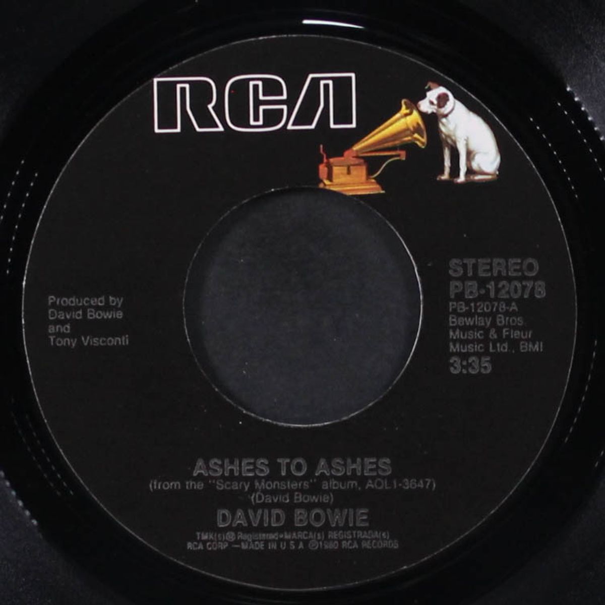 ashes to ashes / it's no game by DAVID BOWIE