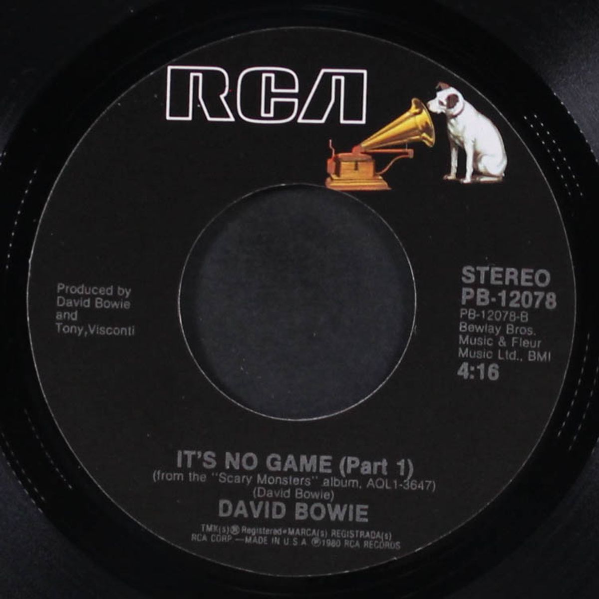 ashes to ashes / it's no game by DAVID BOWIE