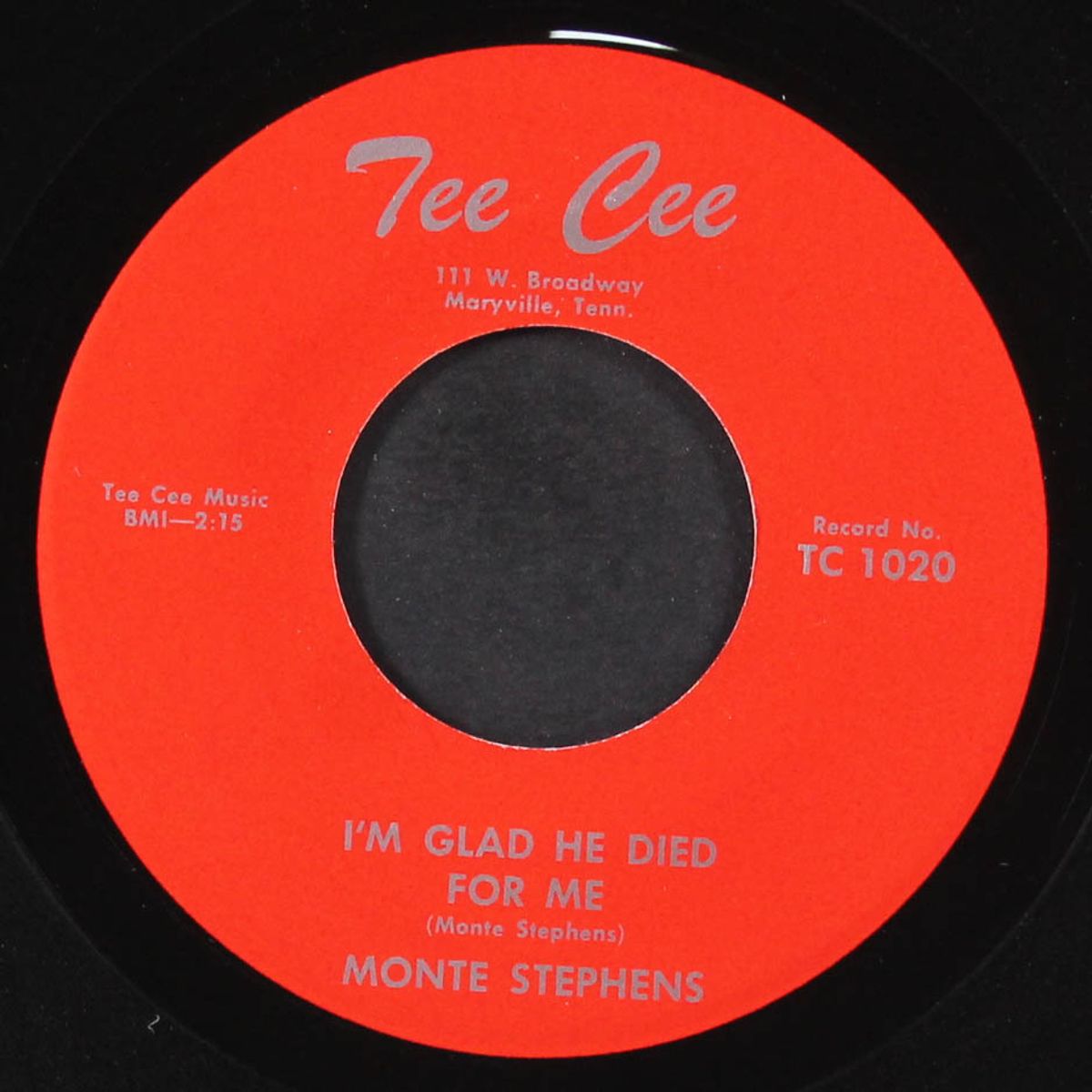 i'm glad he died for me / to see the need for thee by MONTE STEPHENS