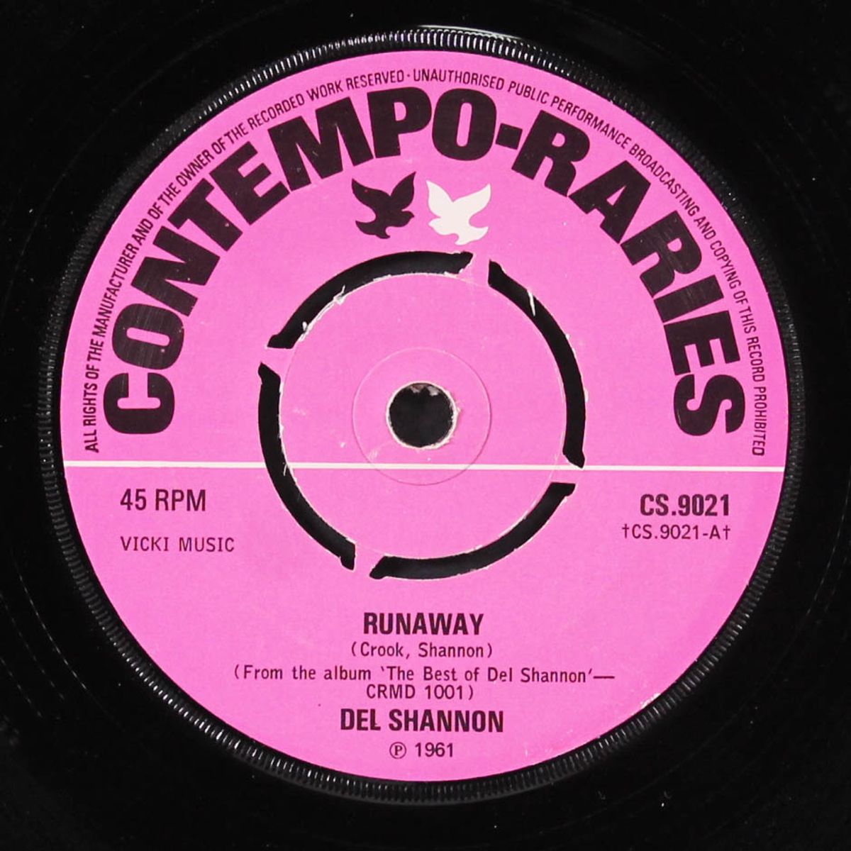 runaway / keep searchin' by DEL SHANNON