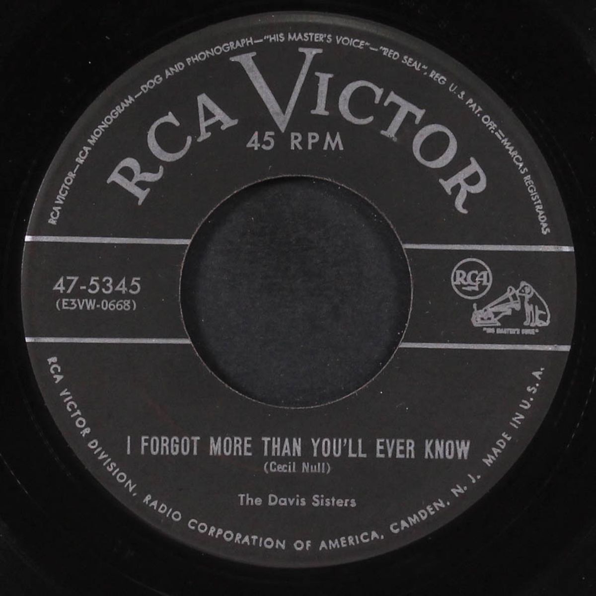 rock-a-bye boogie / i forgot more than you'll ever know by DAVIS SISTERS