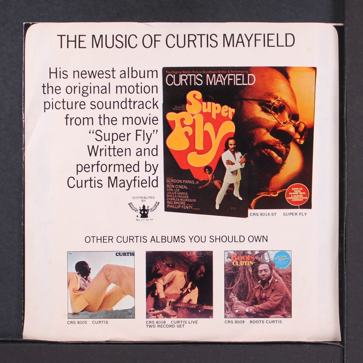 superfly / love to keep you in my mind by CURTIS MAYFIELD