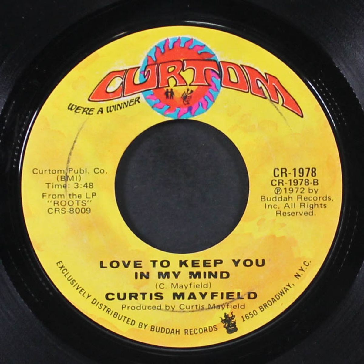 superfly / love to keep you in my mind by CURTIS MAYFIELD