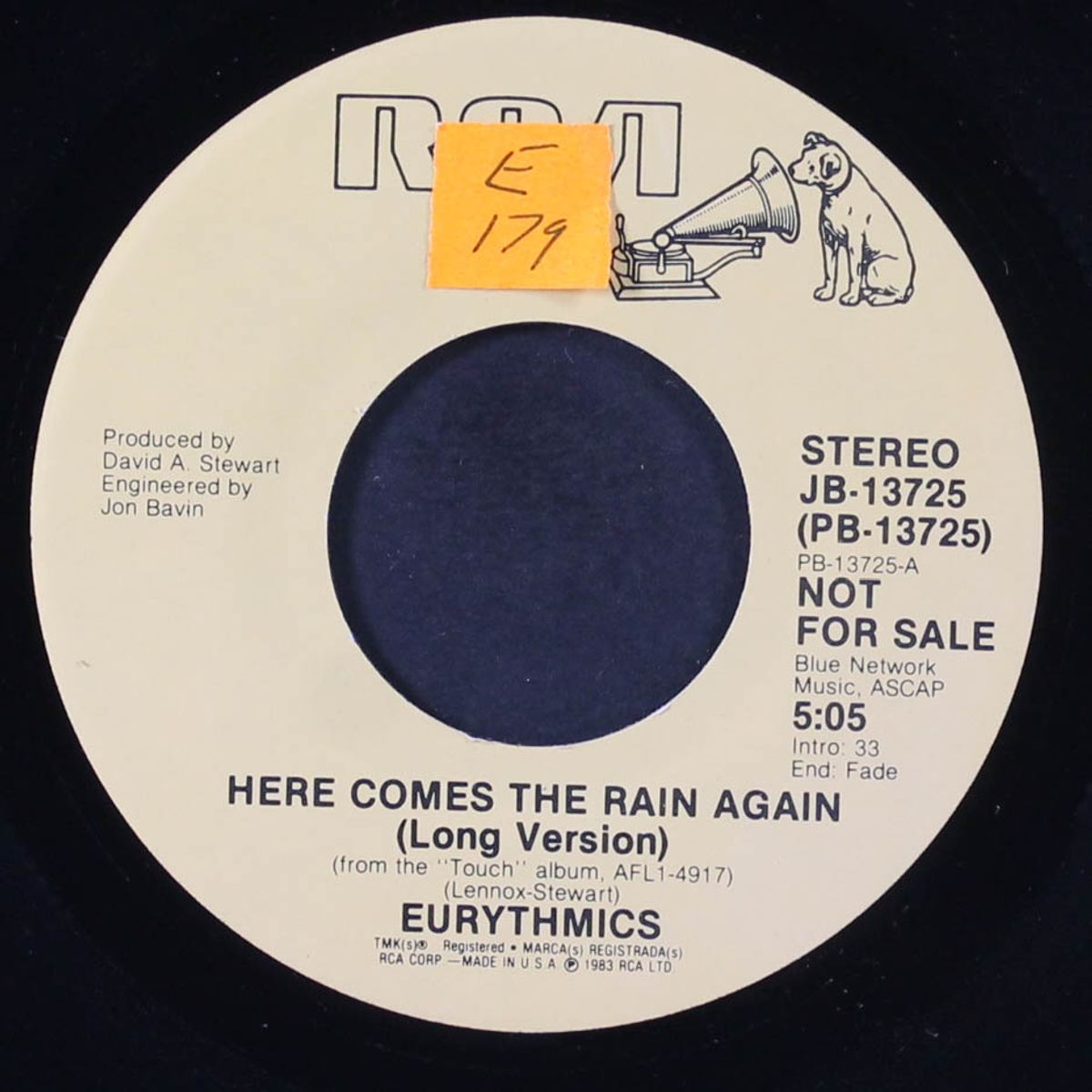 here comes the rain again / long version by EURYTHMICS