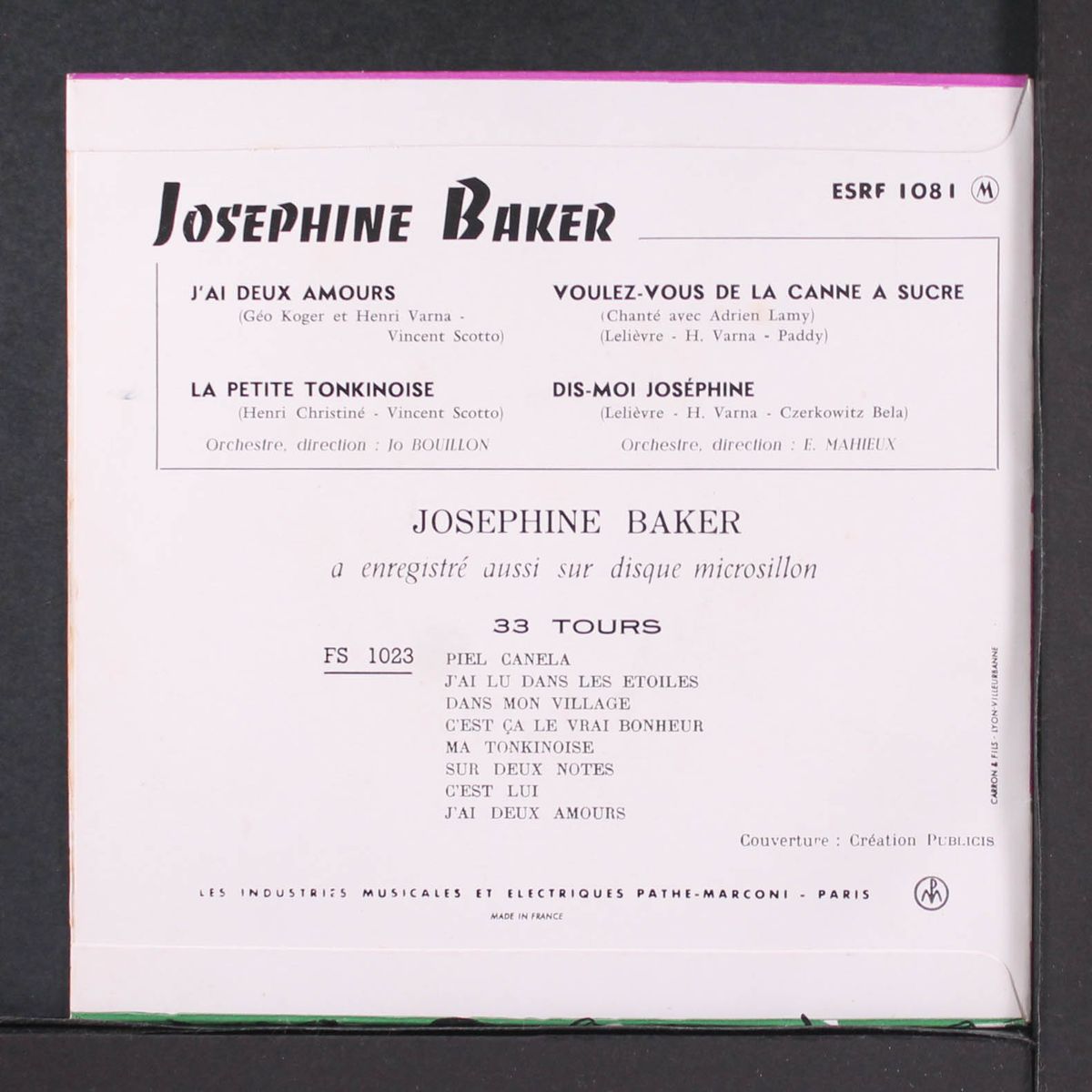dis-moi josephine by JOSEPHINE BAKER
