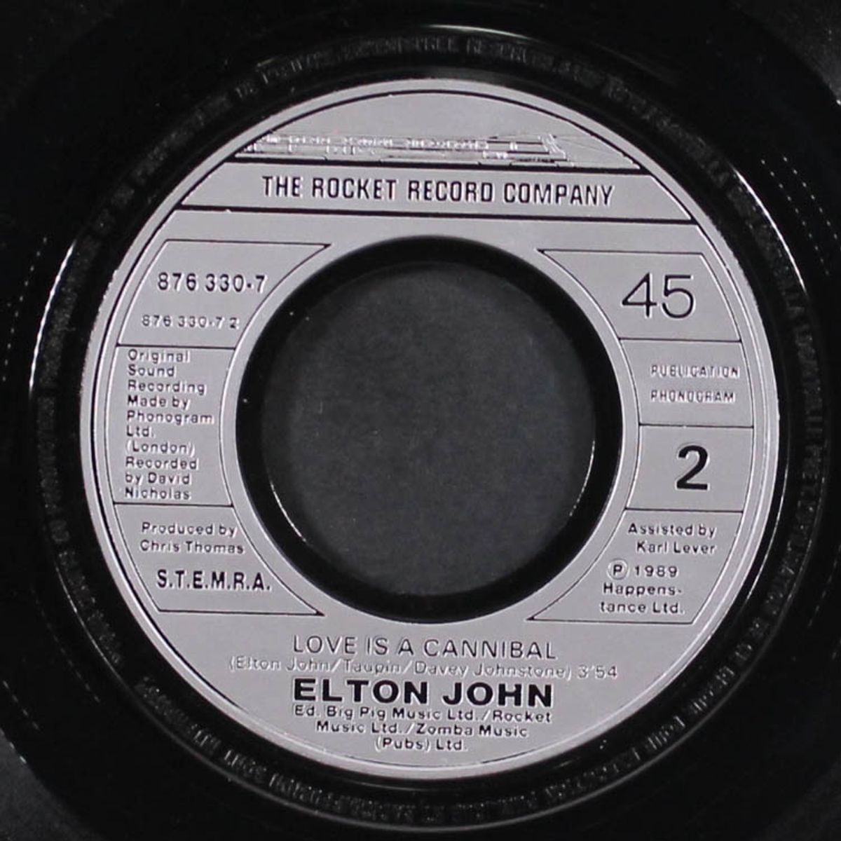 sacrifice / love is a cannibal by ELTON JOHN