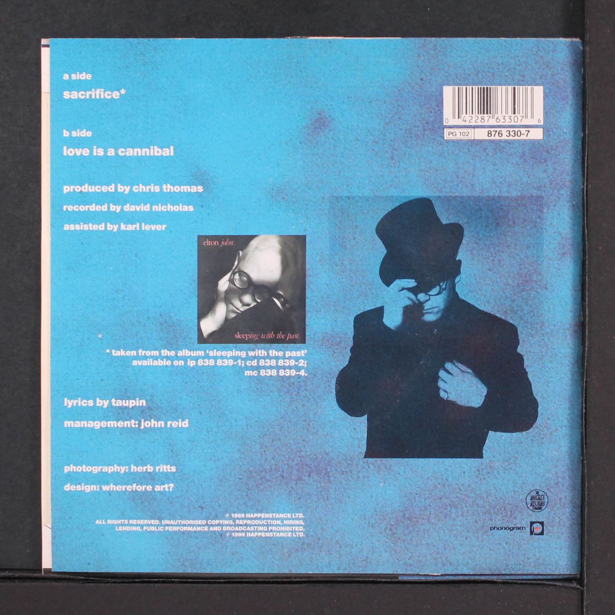 sacrifice / love is a cannibal by ELTON JOHN