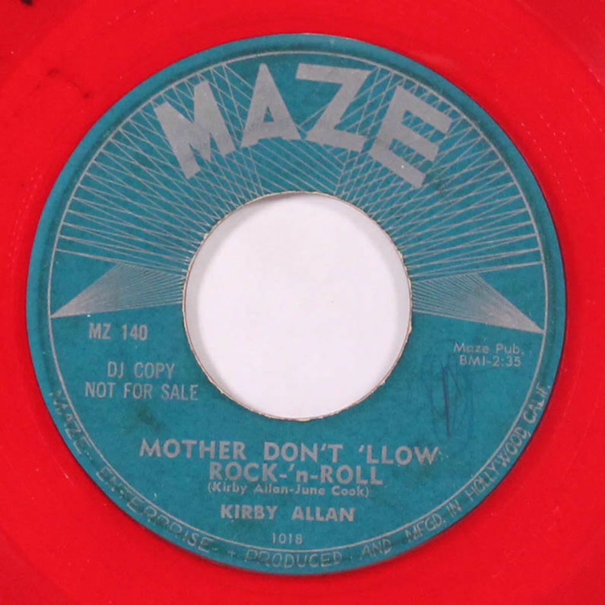mother don't 'llow rock-'n-roll by KIRBY ALLAN
