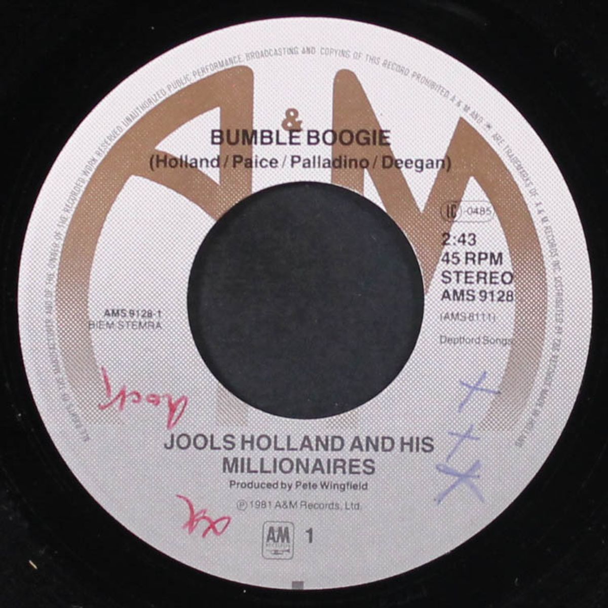 bumble boogie by JOOLS HOLLAND & HIS MILLIONAIRES