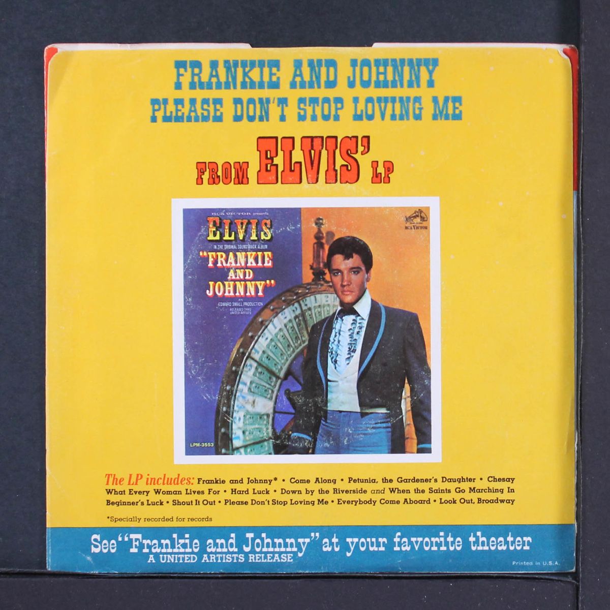 frankie and johnny / please don't stop loving me by ELVIS PRESLEY