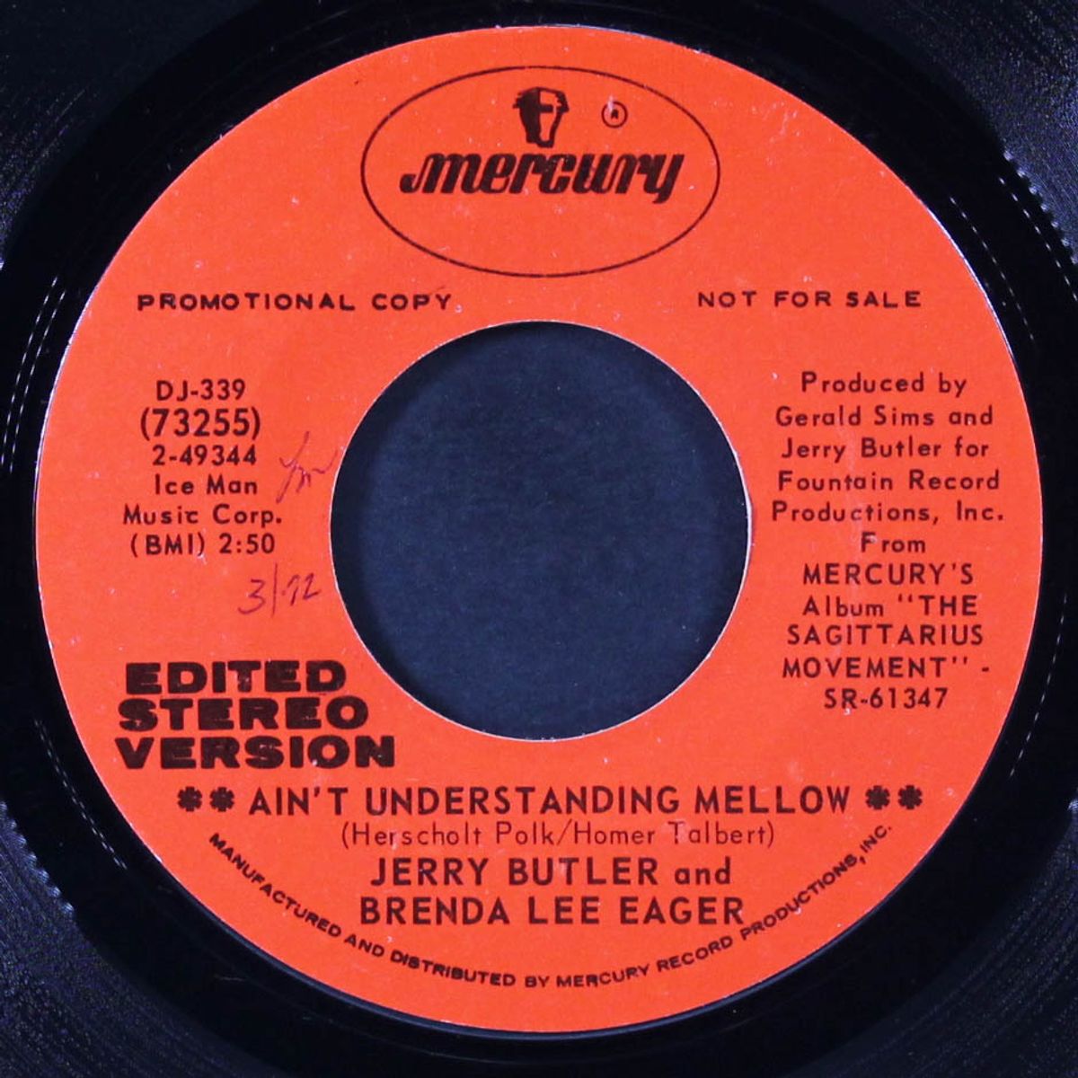 ain't understanding mellow / windy city soul by JERRY BUTLER & BRENDA LEE EAGER