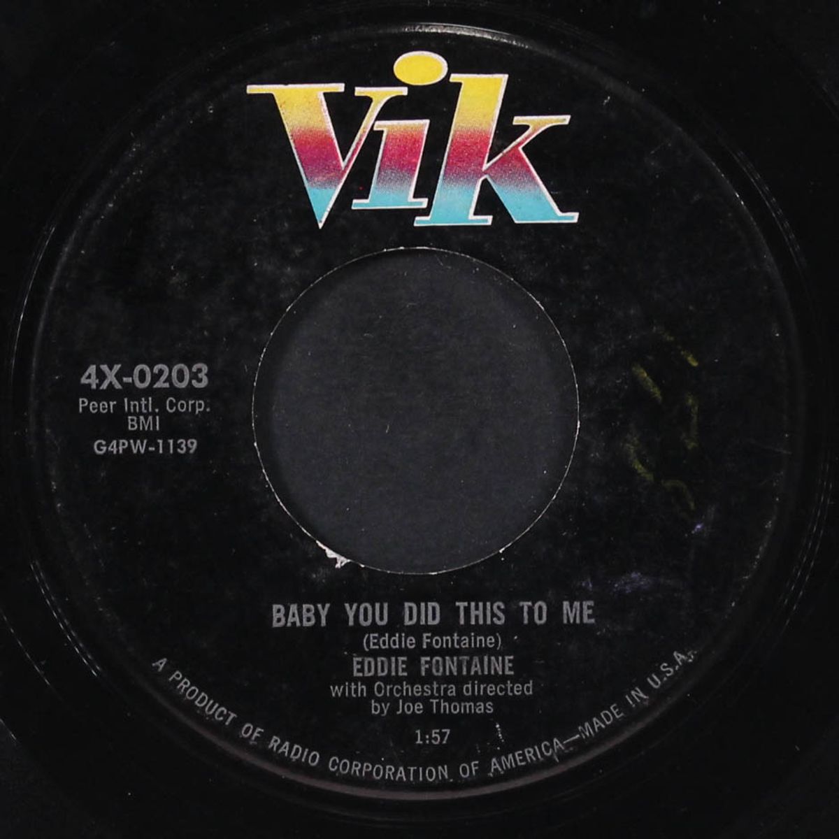 stand on that rock / baby you did this to me by EDDIE FONTAINE