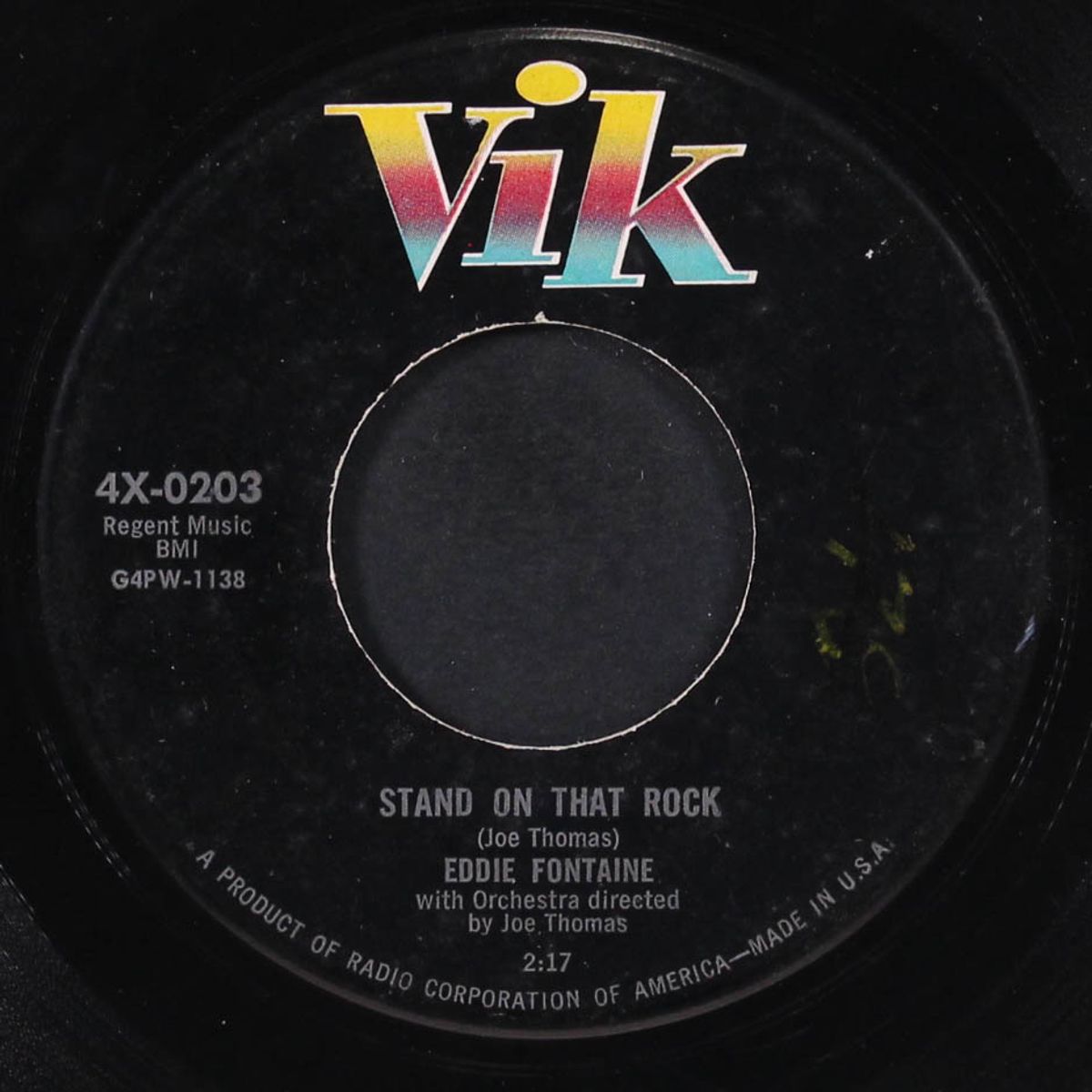 stand on that rock / baby you did this to me by EDDIE FONTAINE