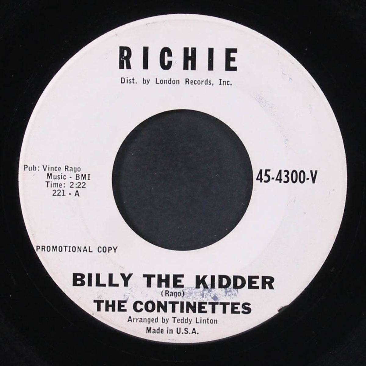 billy the kidder / boys who don't understand by CONTINETTES