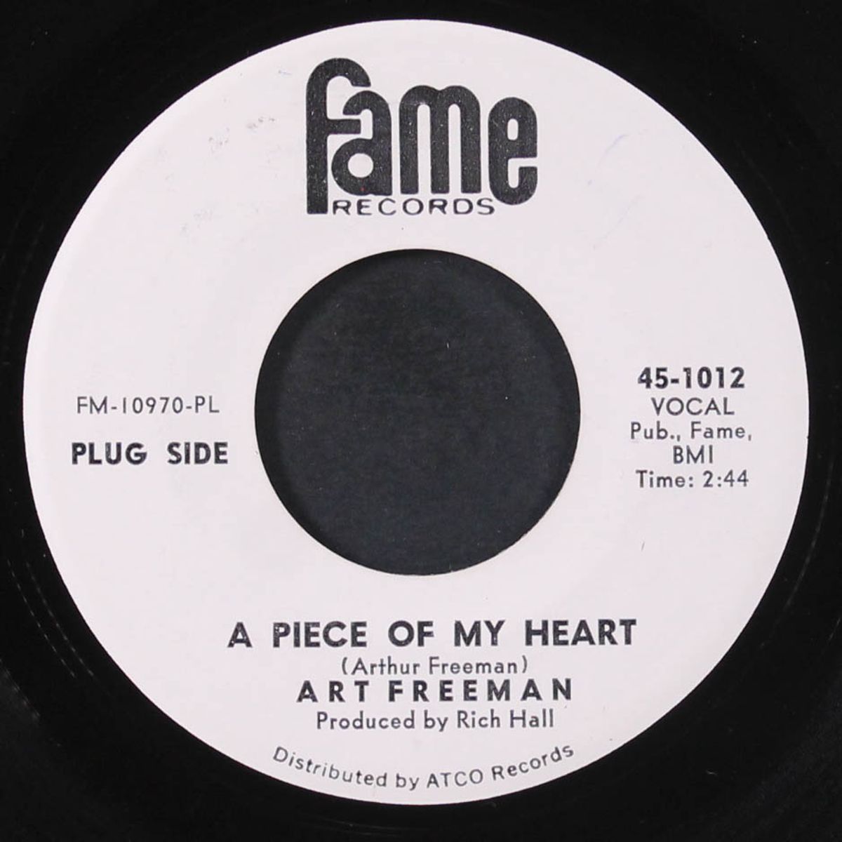 a piece of my heart / everybody's got to cry sometime by ART FREEMAN